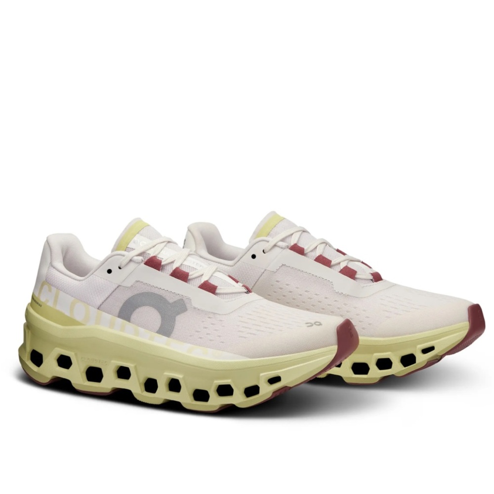 On Running Women's Cloudstratus Sneakers - Cream and Red
